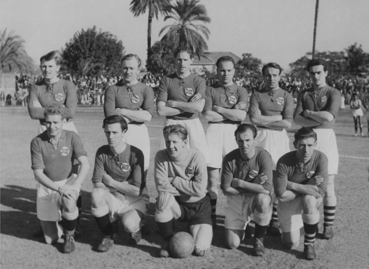 Egypt - Norge (1-1). Vennskapskamp, 24. desember 1948